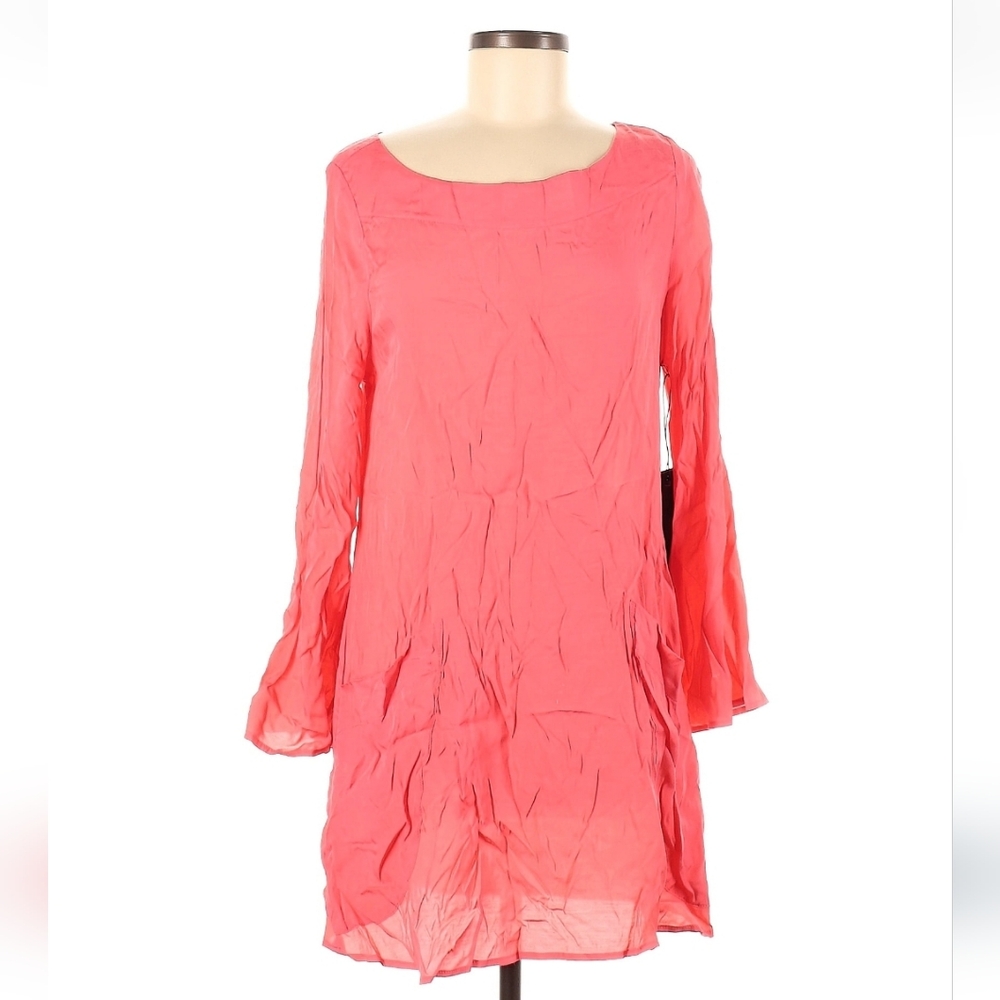 Sam & Lavi Los Angeles Coral Bell-Sleeve Rayon Mini Dress - Size L